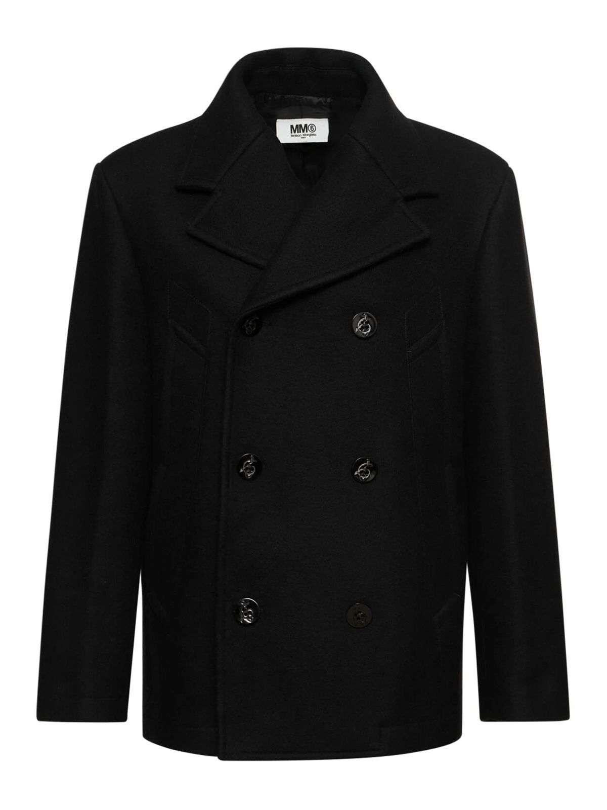 MM6 Maison Margiela Giubbino lungo imbottito con cappuccio M60397-MM001
